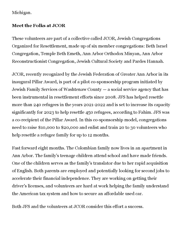 It Takes A Jewish Village Detroit Jewish News March 20, 2023